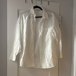 Old Navy White Boyfriend Shirt